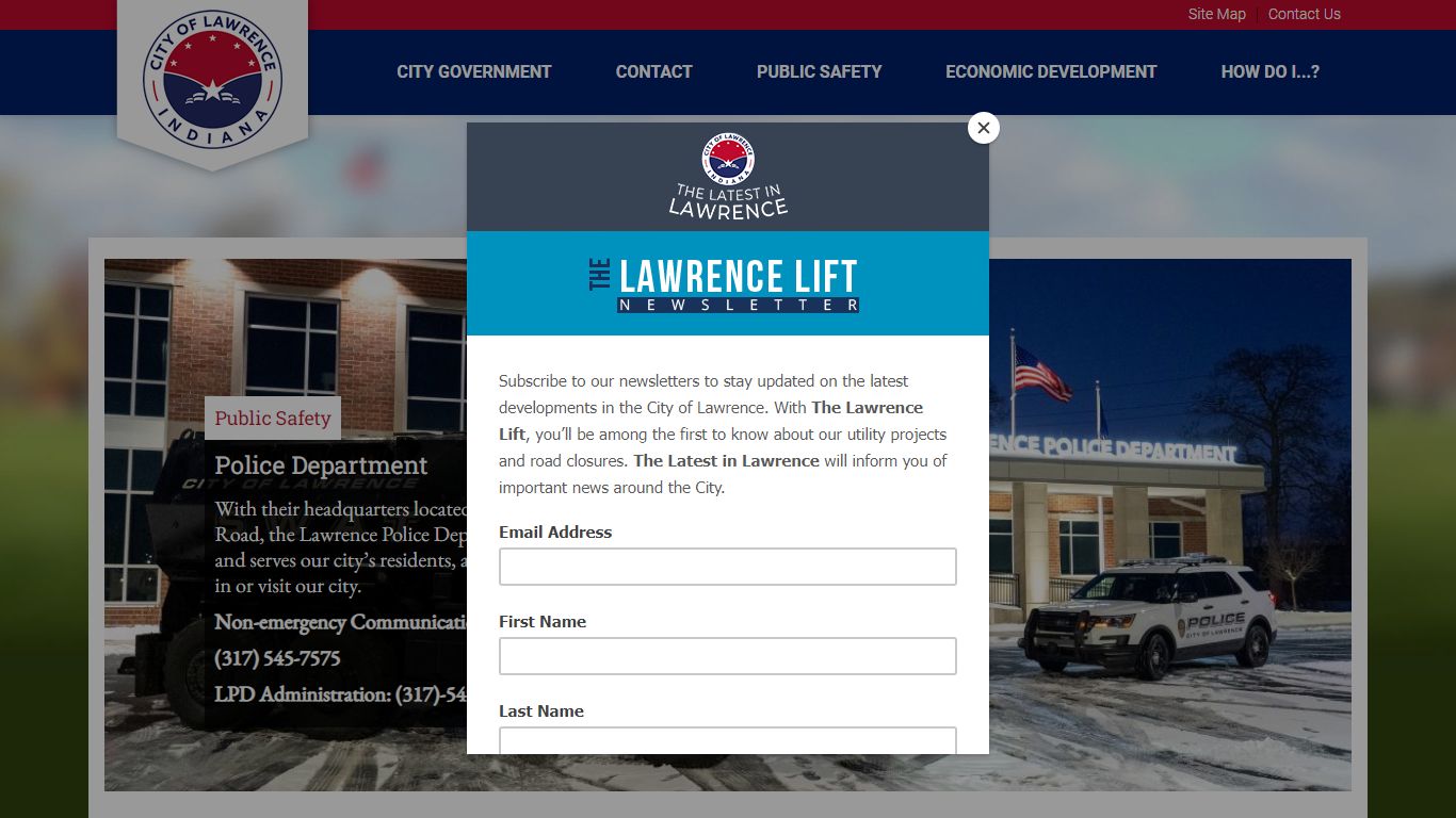 Police Department | City of Lawrence, Indiana